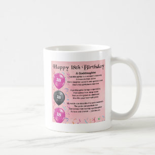 Goddaughter Poem - 18th Birthday Coffee Mug