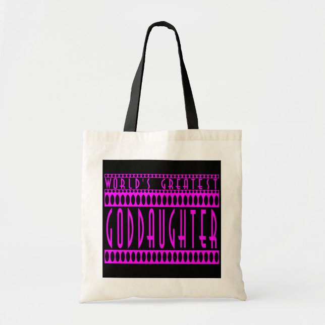 Goddaughters Gifts : World's Greatest Goddaughter Tote Bag (Front)
