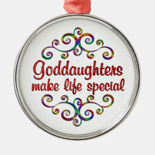Goddaughters Make Life Special Metal Tree Decoration