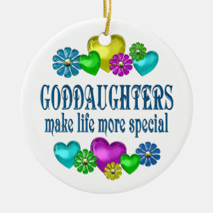 Goddaughters More Special Ceramic Tree Decoration