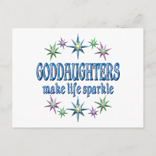 Goddaughters Sparkle Postcard