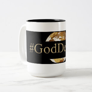 #GODDEEPER (TM) Black 15 oz  Two-Tone Mug