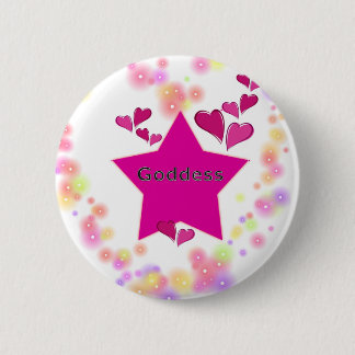 GODDESS 6 CM ROUND BADGE