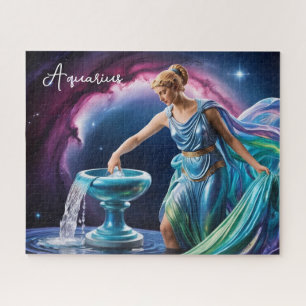 Goddess Aquarius, Water Bearer Rainbow 520 Piece Jigsaw Puzzle