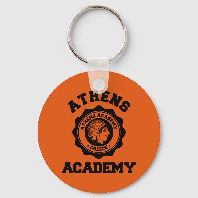 Goddess Athena - Athens Academy Seal Key Ring (Front)