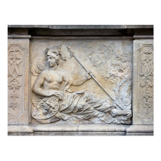 Goddess Athena Relief Postcard