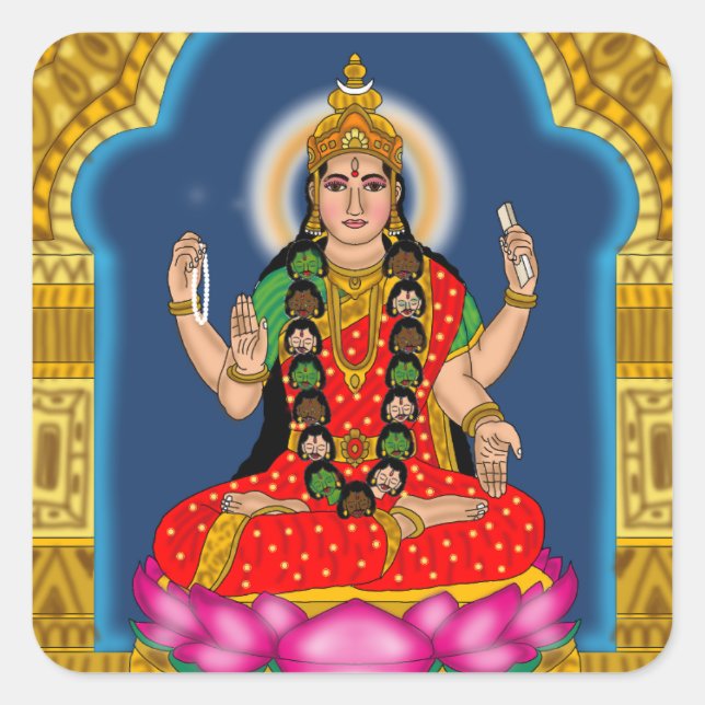 Goddess Bhairavi Stickers (Front)