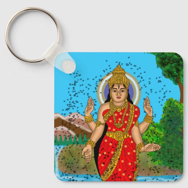Goddess Bhramari Keychain (Front)