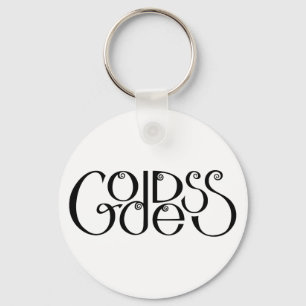 Goddess black Keychain