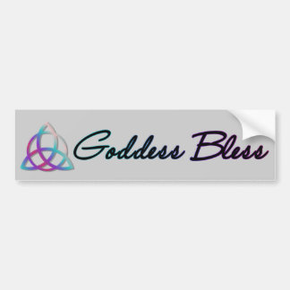 Goddess bless bumper sticker