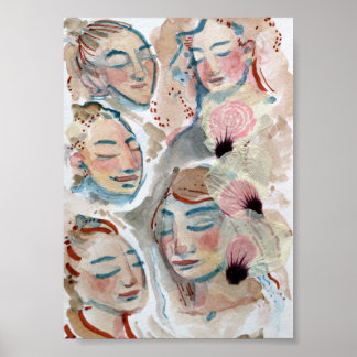 Goddess Bloom Flower Goddesses Nature Lovers       Poster