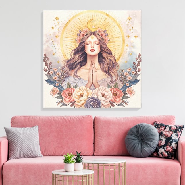 Goddess Boho Wall Art | Divine Feminine Energy (Insitu(LivingRoom))