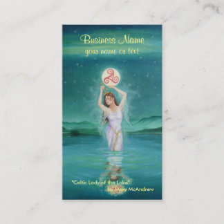 Goddess Business Card / Celtic Lady of Lake