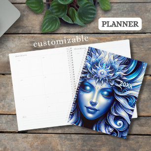 Goddess Celestial Blue Head January - Planner