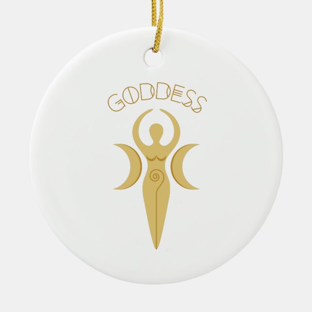 Goddess Ceramic Tree Decoration (Front)
