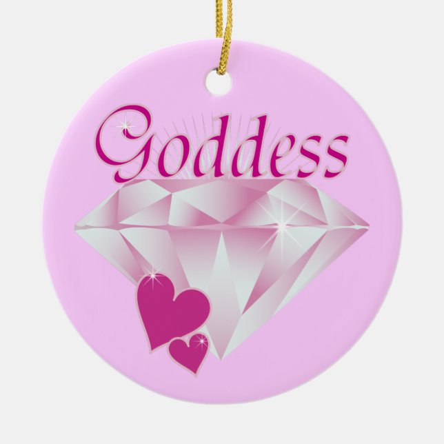 Goddess Ceramic Tree Decoration (Front)