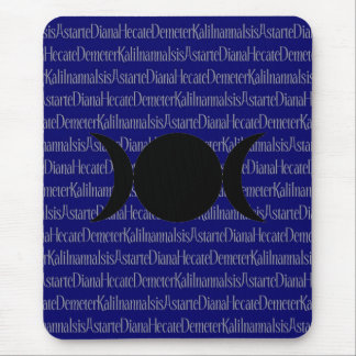 Goddess Chant (dark blue) Mouse Mat