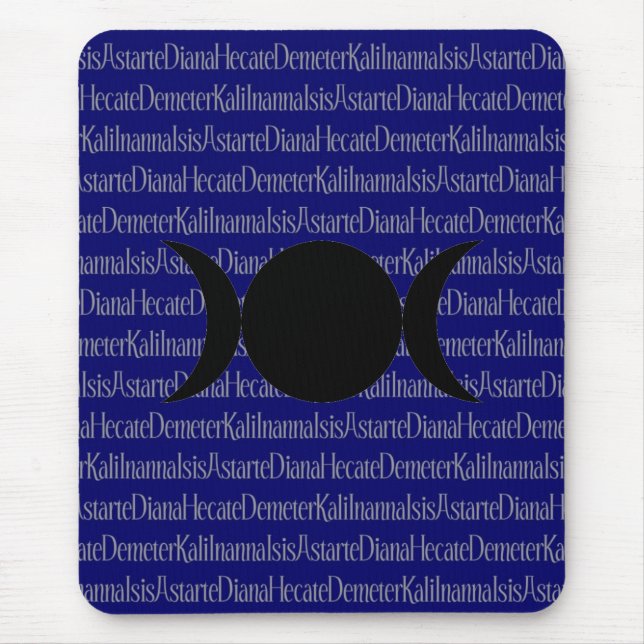 Goddess Chant (dark blue) Mouse Mat (Front)