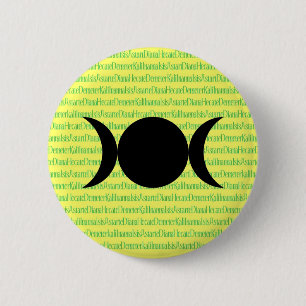 Goddess Chant (yellow) 6 Cm Round Badge
