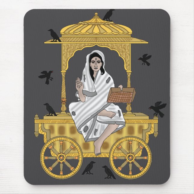 Goddess Dhumavati  Mouse Mat (Front)