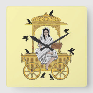 Goddess Dhumavati Wall Clock