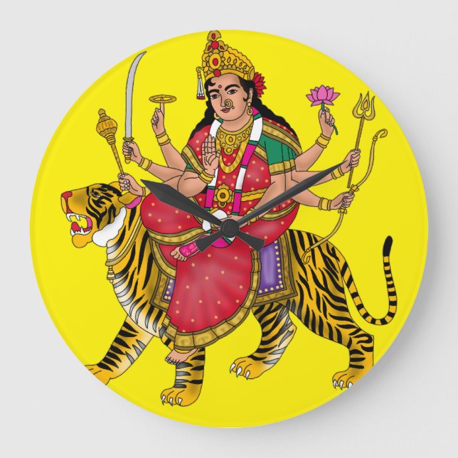 Goddess Durga Clock (Front)