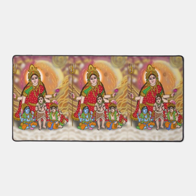 Goddess Durga  Desk Mat (Front)