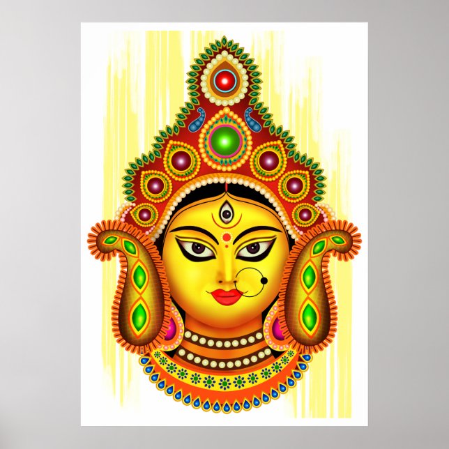 Goddess Durga (Dussehra Festival) Poster (Front)