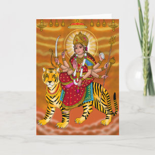 Goddess Durga Greeting Card