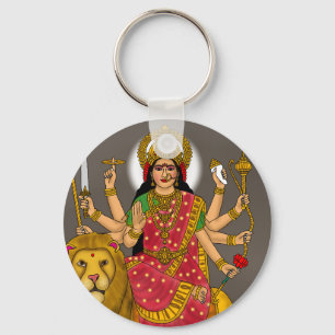 Goddess Durga Keychain