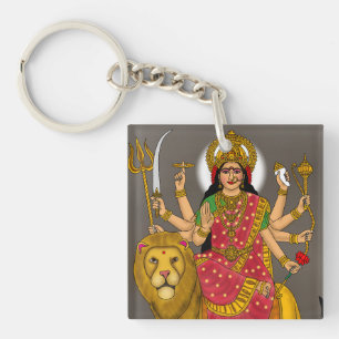 Goddess Durga Keychain