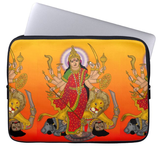 Goddess Durga Laptop Case (Front)