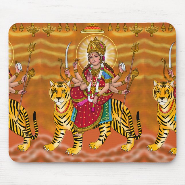 Goddess Durga Mouse Pad (Front)