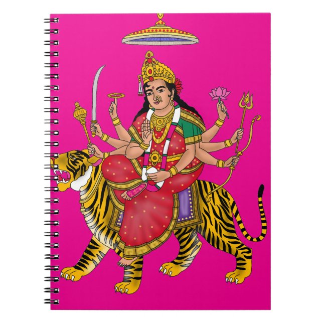 Goddess Durga  Notebook (Front)