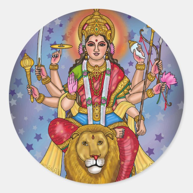 Goddess Durga Sticker (Front)