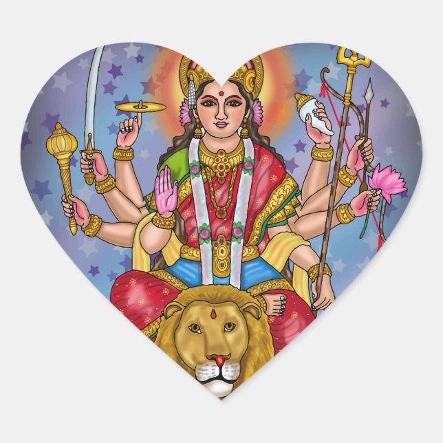 Goddess Durga Sticker (Front)