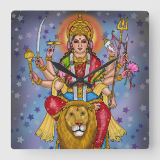 Goddess Durga Wall Clock