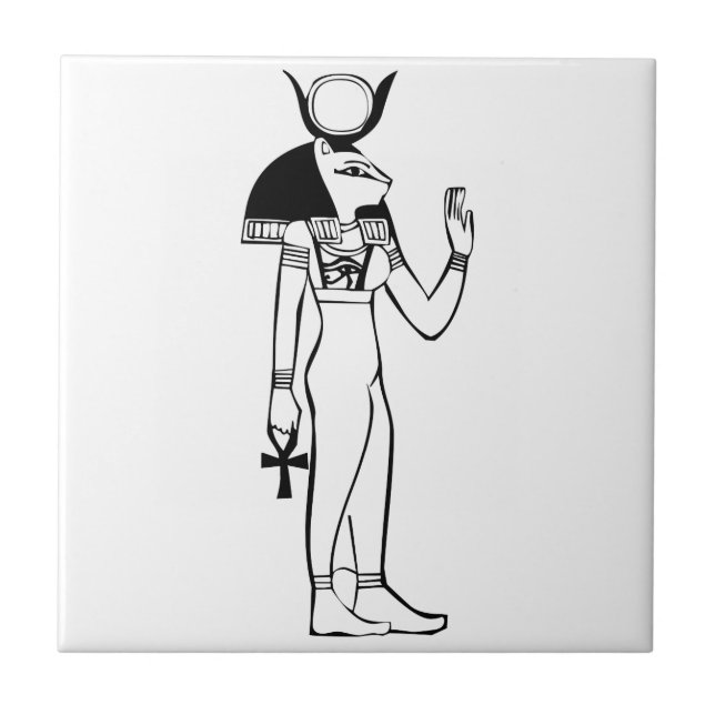 Goddess, Egyptian hieroglyph Tile (Front)