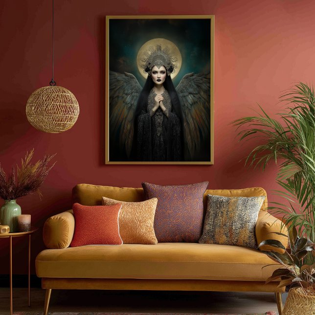 Goddess Ereshkigal Print: Gothic Dark Art Nouveau Poster (Creator Uploaded)