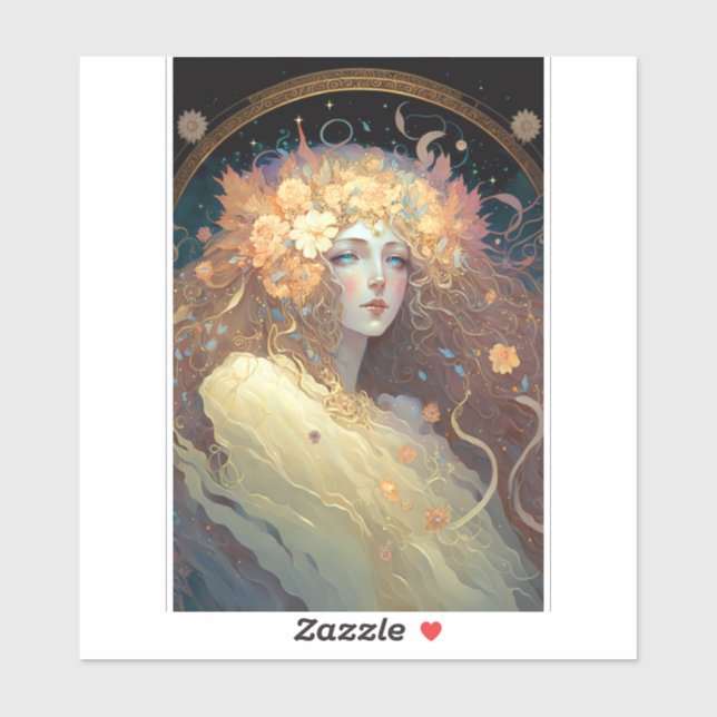 Goddess Fantasy Art Sticker (Sheet)