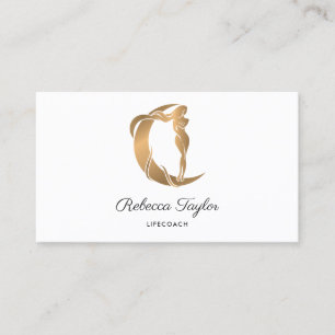 goddess feminine celestial mystic healer life coac business card
