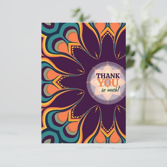 Goddess Flower Thank You Card (Standing Front)