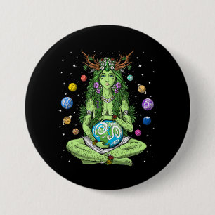 Goddess Gaia 7.5 Cm Round Badge