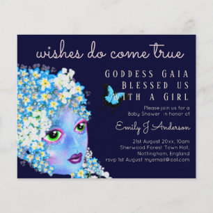 Goddess GAIA Fantasy Art Flower Baby Shower