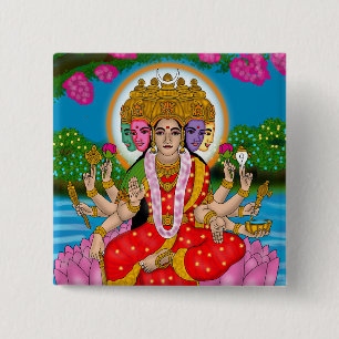 Goddess Gayatri Button