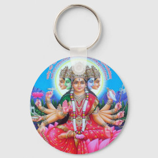 Goddess Gayatri Devi Key Ring