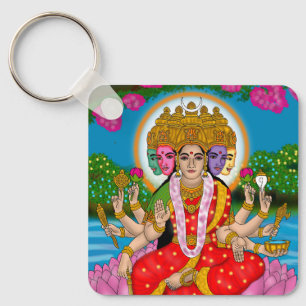 Goddess Gayatri Keychain