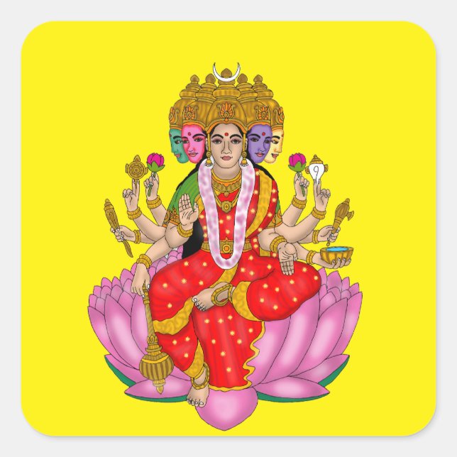 Goddess Gayatri Sticker (Front)