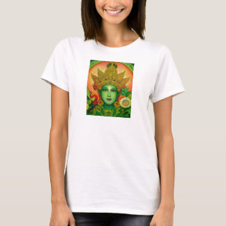 Goddess Green Tara's Face Spaghetti String Top