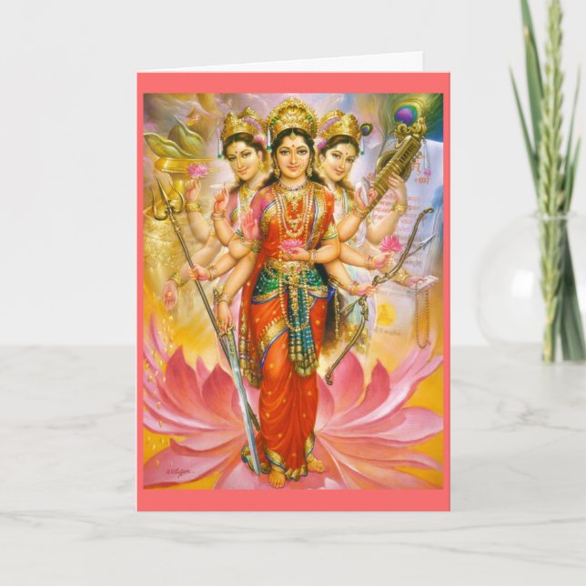 goddess greeting card (Front)